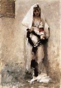 John Singer Sargent A beggarly girl oil on canvas